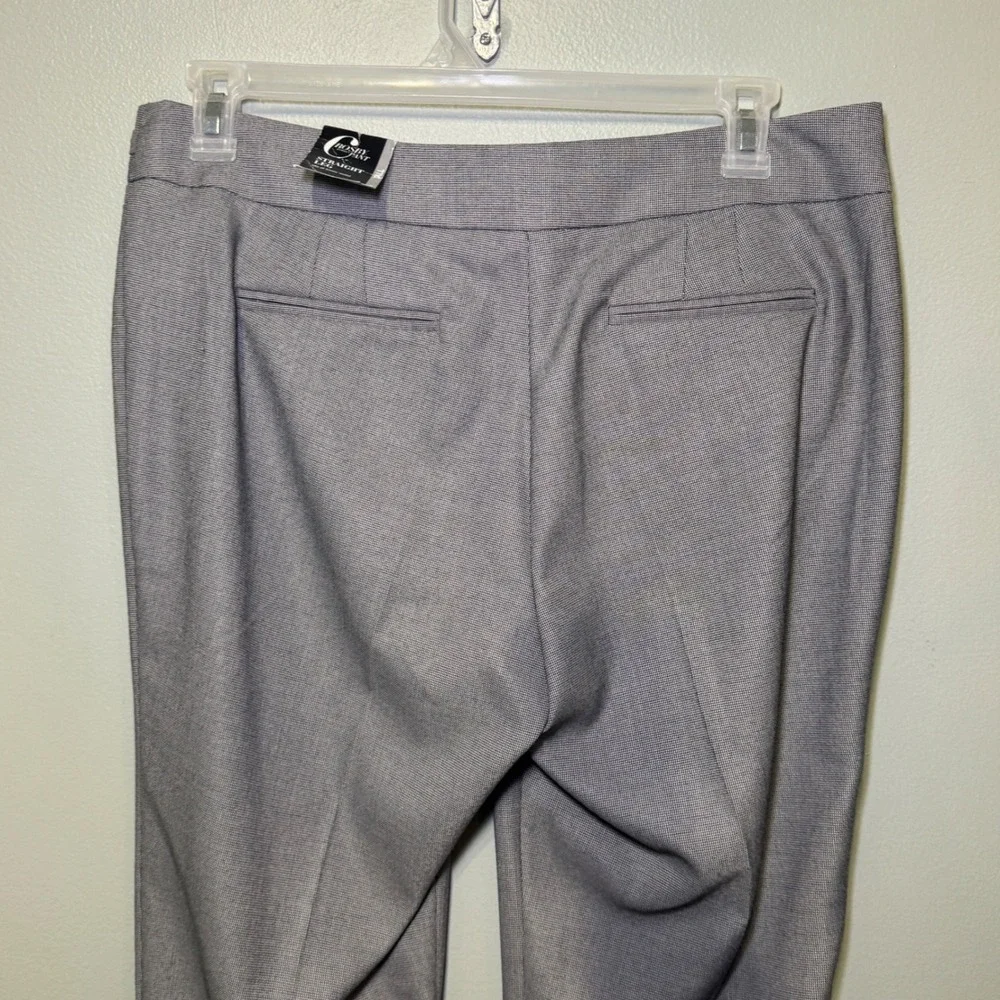 New York & Company Crosby Street Gray Straight Leg Dress Pants 12 Tall NWT‎ Snag